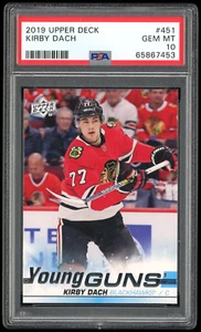 2019/20 UD Young Guns Kirby Dach #451 PSA 10 Gem Mt! - Picture 1 of 2