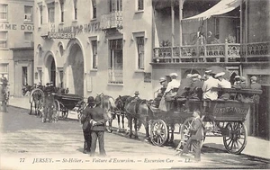 Jersey - St. Helier - Pomme d'Or Hotel - Excursion car Britannia - Publ. Levy L. - Picture 1 of 2