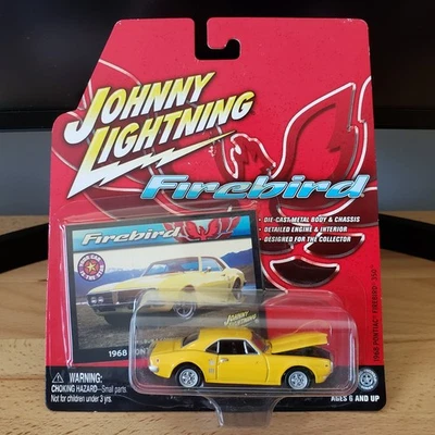 Johnny Lightning 1968 Pontiac Firebird 350 Diecast 1:64 Yellow - Image 1 of 4