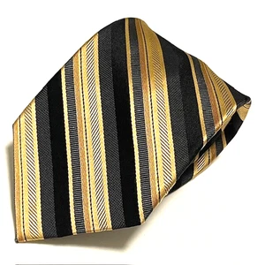 Bachrach Repp Tie Regimental Stripes Dapper Business Stylish Sharp Classic Italy - Picture 1 of 22