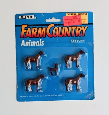 ERTL ANIMALES DE CAMPO DE GRANJA ESCALA 1/64 # 4209 Foto 1 de 2