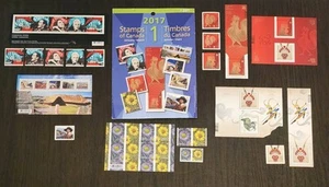 STAMPS OF CANADA Quarterly January-March 2017 32 Total DUPLICATES $40.40 VALUE - Picture 1 of 11