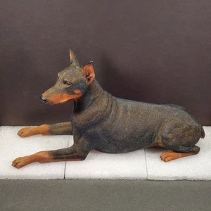 Danbury Mint Doberman Pinscher 11 1/2" Dog Statue Figurine Retired Rare *READ* - Picture 1 of 16