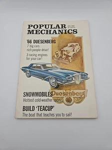 Popular Mechanics Magazine January 1966 | Automobiles, 66 Duesenberg - Picture 1 of 11