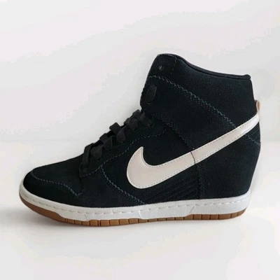 NIKE DUNK SKY HI WEDGE SIZE UK 6 EUR 40 (528899 002) BLACK / WHITE - Image 1 of 4