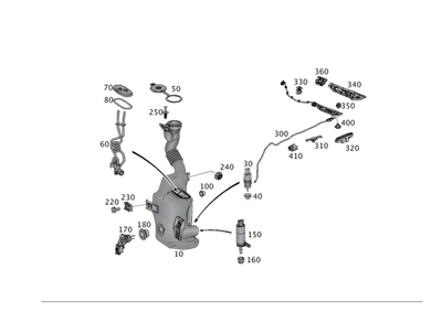 Depósito de líquido original Mercedes-Benz 172-869-02-20 Foto 1 de 2