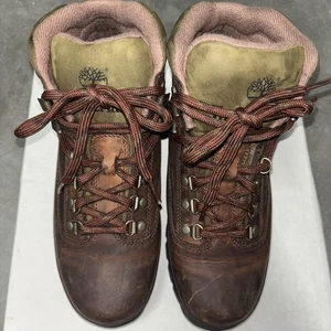 Timberland Euro Hiker braune Leder-Stiefeletten Wanderschuhe 95310 Damengröße 9,5 M - Bild 1 von 8