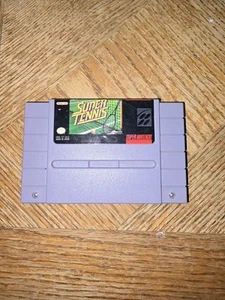 Super Tennis-Super Nintendo-SNES- (1991)-Tested-Cartridge Game Only Authentic - Picture 1 of 3
