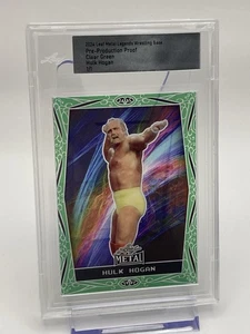 2024 Leaf Metal Hulk Hogan Pre-Production Proof CLEAR GREEN 1/1 WWF WWE 🔥 📈 - Bild 1 von 3