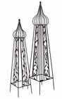 Rosen Obelisk 2er Set Rankhilfe Rankgerüst Rosensäule Landhaus Rosenturm 150cm