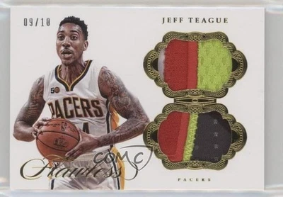 2016-17 Panini Flawless Dual Patch Gold /10 Jeff Teague #DPT-JT Dual Patch - Image 1 of 2
