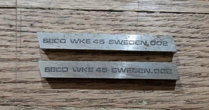 X2 Punte per utensili in cobalto Seco WKE45 HSS 5/16"x 5/16"x 2,5" - Foto 1 di 3