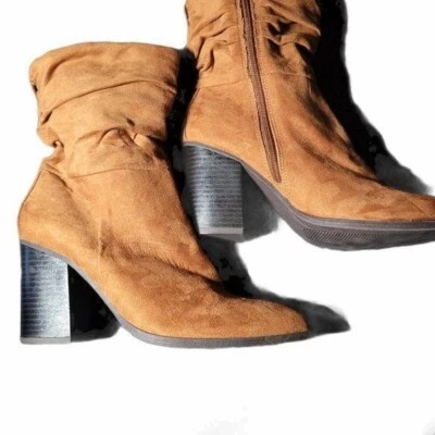 Botines APT 9 para mujer marrón con cremallera lateral talla 8 M Foto 1 de 4