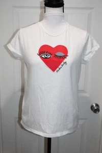 Kendra Dandy x Athleta Girl Sustainable T Shirt Tee Heart White Girls Junior 16 - Picture 1 of 4