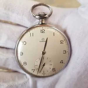 Reloj Bolsillo Hombre Omega Open Face Cal 37.5 T1 Años 1941 Vintage - Imagen 1 de 9