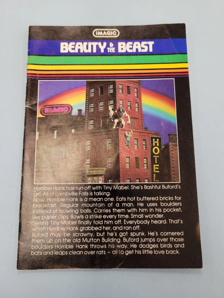 Beauty & the Beast (Intellivision, 1982) Manual Instructions Only (0595) - Image 1 of 2