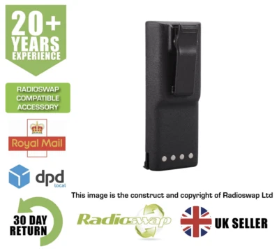 RADIOSWAP BATTERY PACK NIMH (RS-HNN9628) FITS MOTOROLA GP300 GP600 TWO WAY RADIO