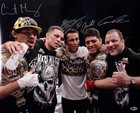 Nick & Nate Diaz Gilbert Melendez Jake Shields +1 Signed 16x20 Photo BAS COA UFC
