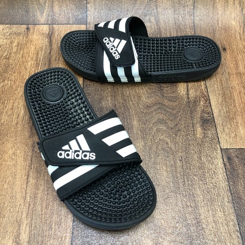(Uomo 7) Adidas Adissage Slides Core Nero Bianco Nuvola Nero Core (F35580)
