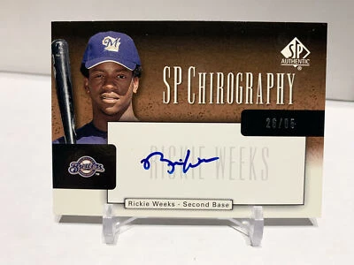 Auténtico SP Quirografía SP 2004 Bronce/65 Rickie Weeks #CA-RW Automático Foto 1 de 2