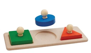 Plan Toys Shape Knob Puzzle Wood Eco Friendly No Plastic No Toxins NEW Toddler - Picture 1 of 9