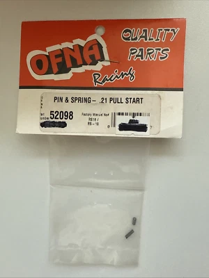 OFNA RACING 52098 PIN & SPRING FOR .21 PULL START NEW OLD INVENTORY - Image 1 of 2