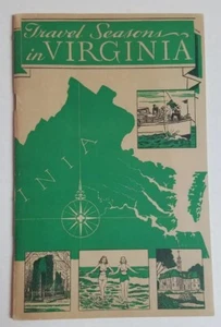 Travel Seasons in Virginia 1948-1949 Tourism Shrines Resorts Events Parks & Rec - Imagen 1 de 20