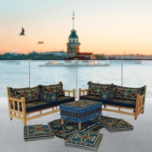 Orientalische Sitzecke mit Erhöhung, Sitzmöbel Arabisches Sofa, Majlis Sofa - Picture 1 of 1