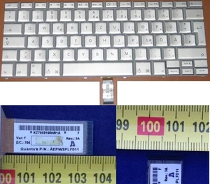 German QWERTZ Keyboard Apple MacBook Pro 15" MSPA2899 D922-7183 AEPW1PLG010 - Picture 1 of 1