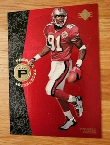 Terrell Owens Rookie Card 1996 Upper Deck SP Premiere Prospects #1 NM+ - Foto 1 di 2