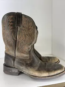 Ariat Sport Western Wide Square Toe Cowboy Boots Brooklyn Brown Men 10.5 D - Picture 1 of 8