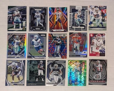 Dallas Cowboys 15 Card Lot 2018-23 Panini Rookies/Inserts/Color - Image 1 of 2