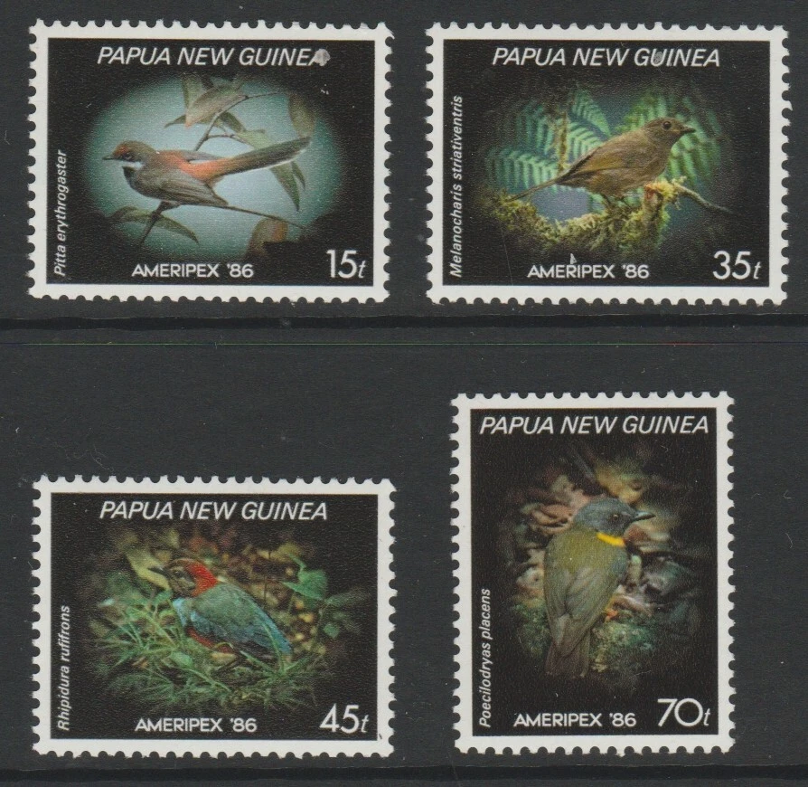 Papua New Guinea sg525-529 MINT 1986 Ameripex Birds set MNH - Image 1 of 1