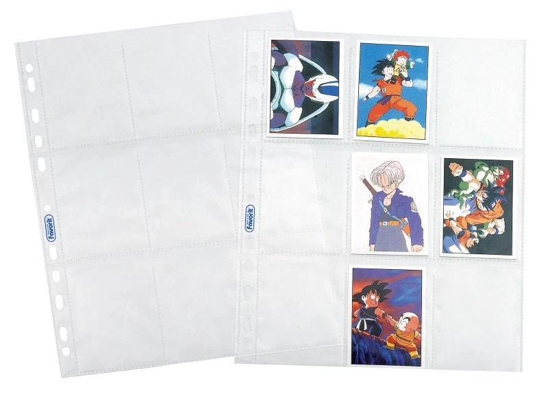 10 PZ. Buste Portafigurine Favorit con Fori cm. 6,5x9 con 9 Tasche