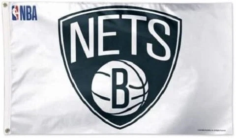 NBA Brooklyn Nets Wincraft Deluxe Flag 3' X 5' With Brass Grommets NEW! Cover