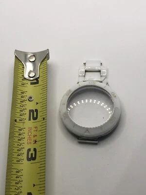 Michael Kors Watch Parts White Ceramic W/Crystal Case 40mm Band Links 20mm GY393 - Image 1 of 4