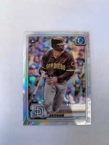 2020 Bowman Chrome Refractors #64 Trent Grisham 041/499 San Diego Padres - Picture 1 of 2