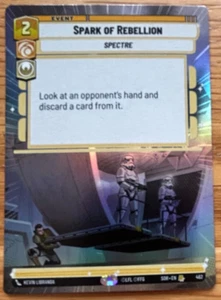 STAR WARS UNLIMITED TCG SPARK OF REBELLION HYPERSPACE FOIL: SPARK OF REBELLION - Bild 1 von 1