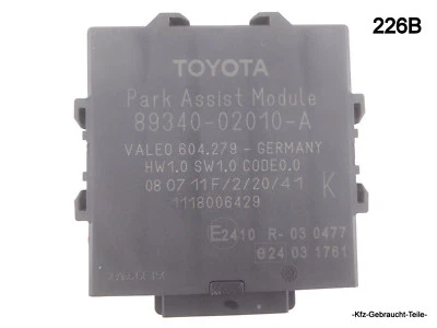 Toyota Auris E15 1.33 Steuergerät PDC Parkhilfe 89340-02010-A - Immagine 1 di 2
