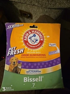 Armhammer Staubsaugerbeutel Bissell 7 Pet Fresh 3er Pack Geruchsbekämpfung 64677D - Bild 1 von 4