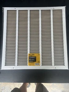 Everbilt Rückluftgitter Lüftung HVAC Hauslüftung weiß 20 x 20 Zoll Neu  - Bild 1 von 1
