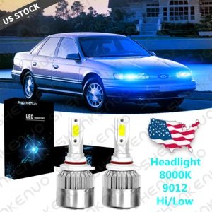For Ford Taurus 2013-2019 2X 9012 LED Headlight Kit 8000K Ice Blue Hi/Low Bulbs - Bild 1 von 11