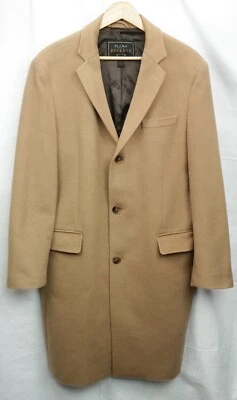 Jos A Bank Cashmere Overcoat Mens 40R Tan 3 Button Coat Soft Classic Menswear - Image 1 of 4