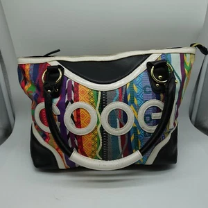 Vintage COOGI Purse Handbag Women's Colorful Spell Out Tote Bag - Picture 1 of 16