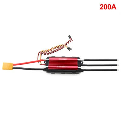 ROCKET-RC 200A Waterproof Brushless Marine ESC 4-8S LiPo 8.4V10A BEC for RC Boat - Image 1 of 4