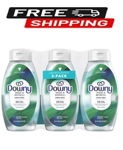 Downy Rinse & Refresh Laundry Fabric Rinse, Cool Cotton, 3 Ct., 76.5 Fl. Oz. - Picture 1 of 9