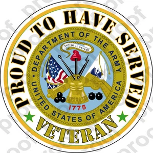 STICKER US ARMY PROUD VETERAN - Bild 1 von 1