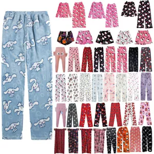 Damen Flanell Schlafanzughose Schlafhose Pyjamahose Relaxhose / Schlafanzug - Bild 1 von 49
