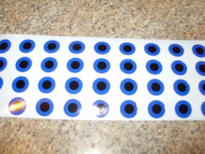 Paquete de 25 cintas para señuelos de pesca ojos intermitentes de 3/4" de diámetro en 13 colores - Imagen 1 de 42
