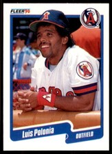 1990 Fleer Update Luis Polonia . California Angels #U-80